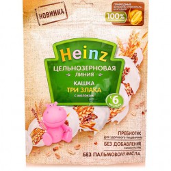 Каша молочная Heinz цельнозерновая три злака кашка с 6 мес 180 г