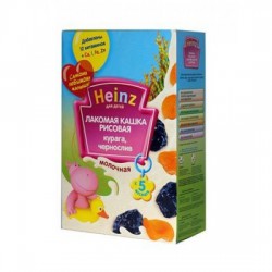 Каша молочная Heinz Лакомая кашка рисовая  курага чернослив с 5 мес 200 г