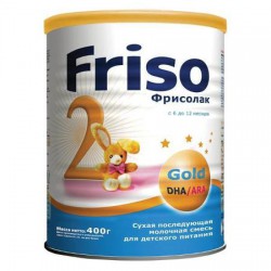Смесь молочная Friso Фрисолак 2 Голд с 6 до 12 мес 400 г